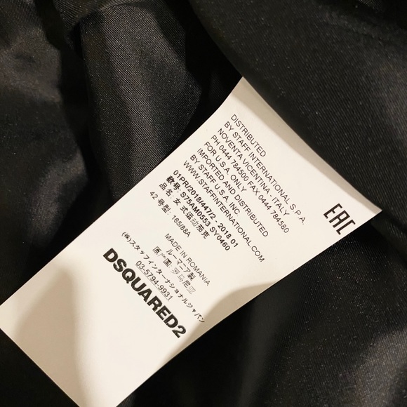 $4,370 USD⚫️ DSQUARED2 ⚫️Leather Biker Jacket EU42 - Picture 4 of 7